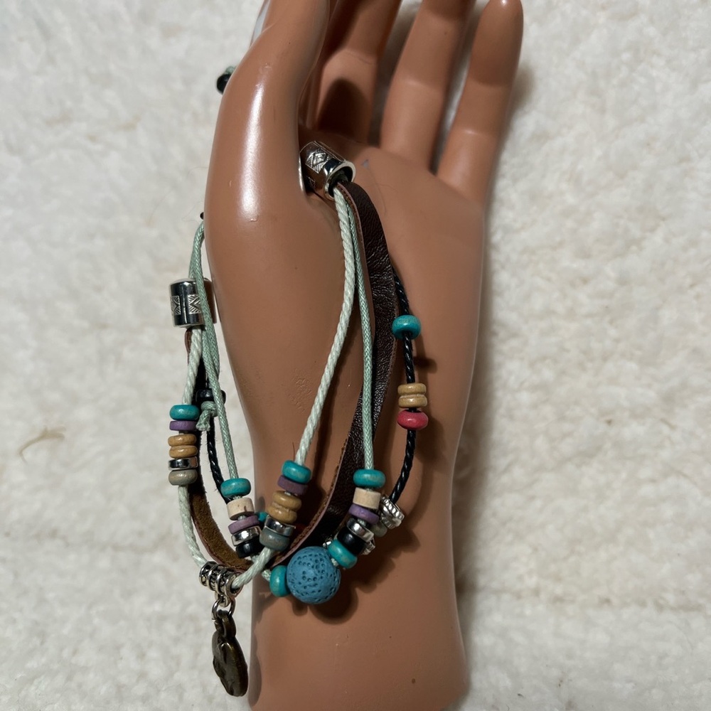 Bracelet 8 mm Natural lava rock - Picture 4 of 8
